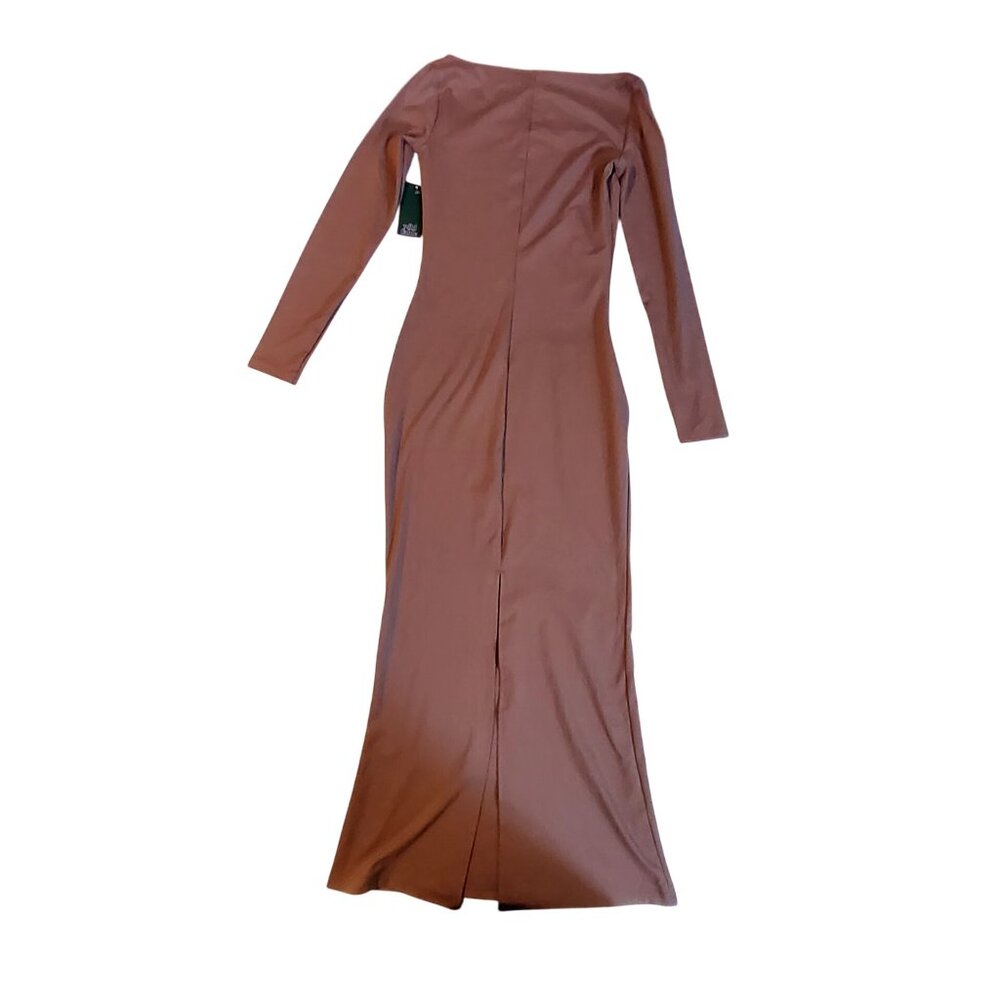 Wild Fable H&M Brown Long Sleeve Square Neck Dress Size XS Long sleeves - Picture 2 of 12